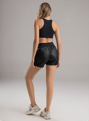 Short deportivo color vino tinto para mujer, marca BABALÚ, referencia 109743, vista trasera. Compra al por mayor en babalu.com.co en COP.