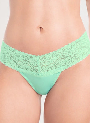 Tanga brasilera color verde para mujer, marca BABALÚ, referencia 25501, vista frontal. Compra al por mayor en babalu.com.co en COP.
