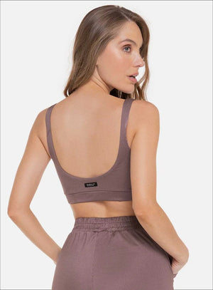 Top casual color mora leche para mujer, marca BABALÚ, referencia 112003, vista trasera. Compra al por mayor en babalu.com.co en COP.