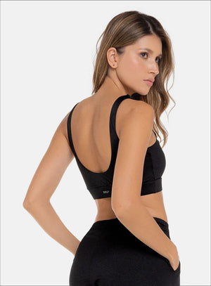 Top casual color negro para mujer, marca BABALÚ, referencia 112003, vista trasera. Compra al por mayor en babalu.com.co en COP.