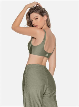 Top casual color verde, marca BABALÚ, referencia 110793, vista detalle. Compra al por mayor en babalu.com.co en COP.