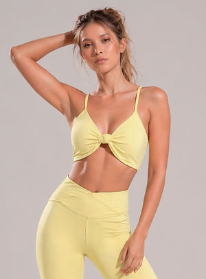 Top deportivo color amarillo, marca BABALÚ, referencia 114663, vista frontal. Compra al por mayor en babalu.com.co en COP.