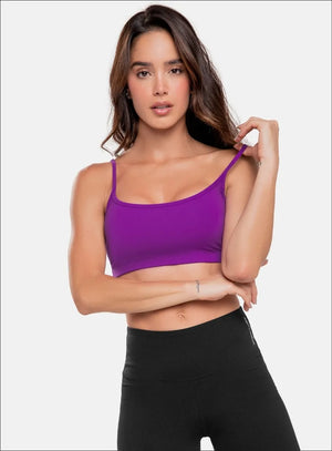 Top deportivo color azul para mujer, marca BABALÚ, referencia 15943, vista frontal. Compra al por mayor en babalu.com.co en COP.