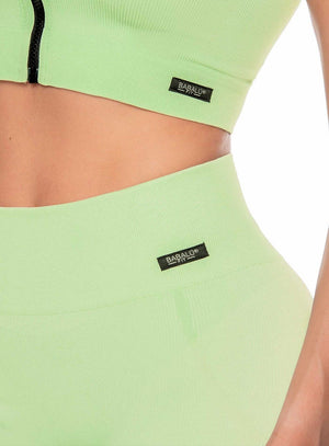 Top deportivo color verde para mujer, marca BABALÚ, referencia 108173, vista detalle. Compra al por mayor en babalu.com.co en COP.