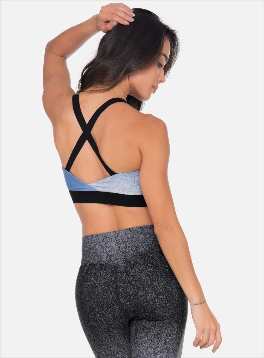 TOP DEPORTIVO POLIAMIDA JACQUARD CON EFECTO DEGRADE