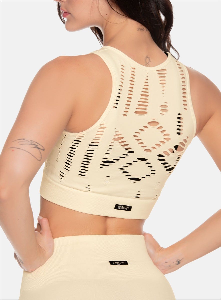 TOP DEPORTIVO MUJER POLIAMIDA SIN COSTURAS TALLA ÚNICA