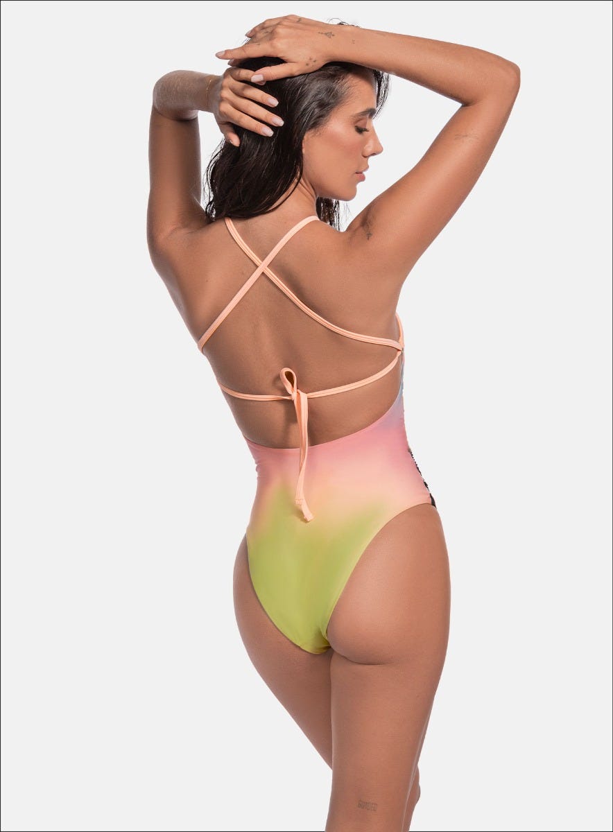 VESTIDO DE BA;O COMPLETO ESCOTE EN ESPALDA SULIMADO EN FLORES CON BORDADO CANUTILLO