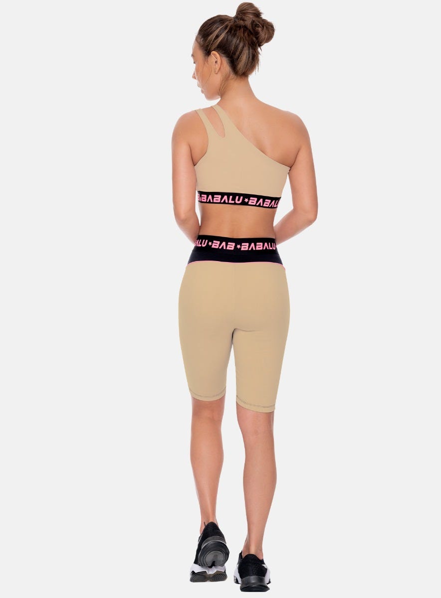 BIKER DEPORTIVO MUJER  TELA SUPPLEX CON ELASTICO ESTAMPADO TALLA ÚNICA