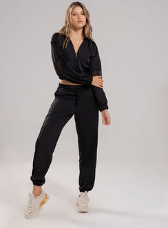 PANTALÓN DEPORTIVO CON SESGOS AÉREOS