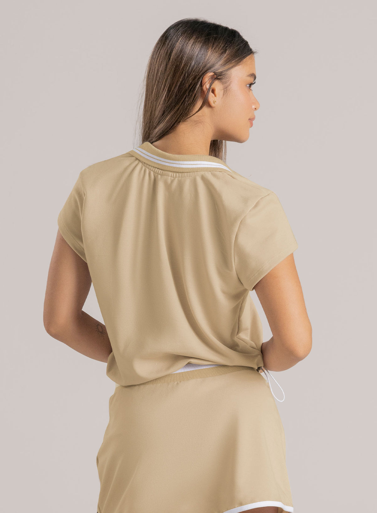 BLUSA CASUAL SARA EN TELA BURDA