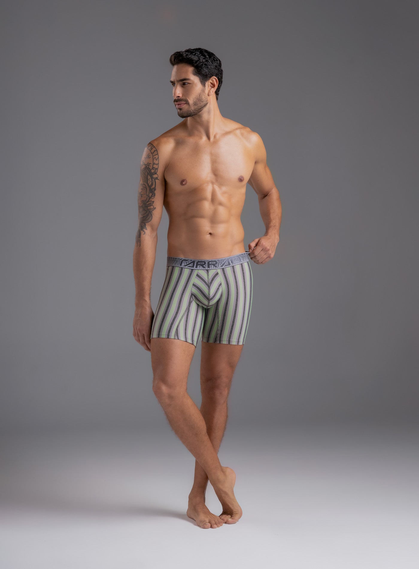 BOXER LARGO MICROFIBRA RAYAS