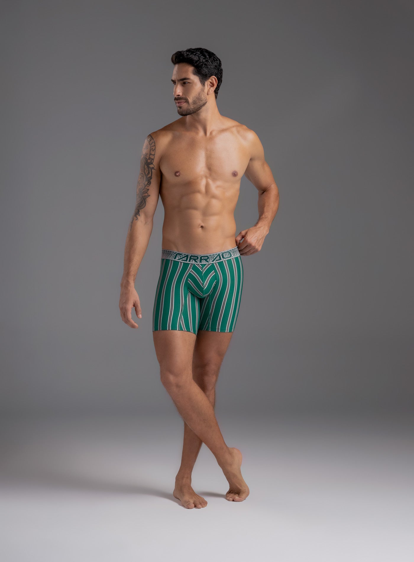 BOXER LARGO MICROFIBRA RAYAS