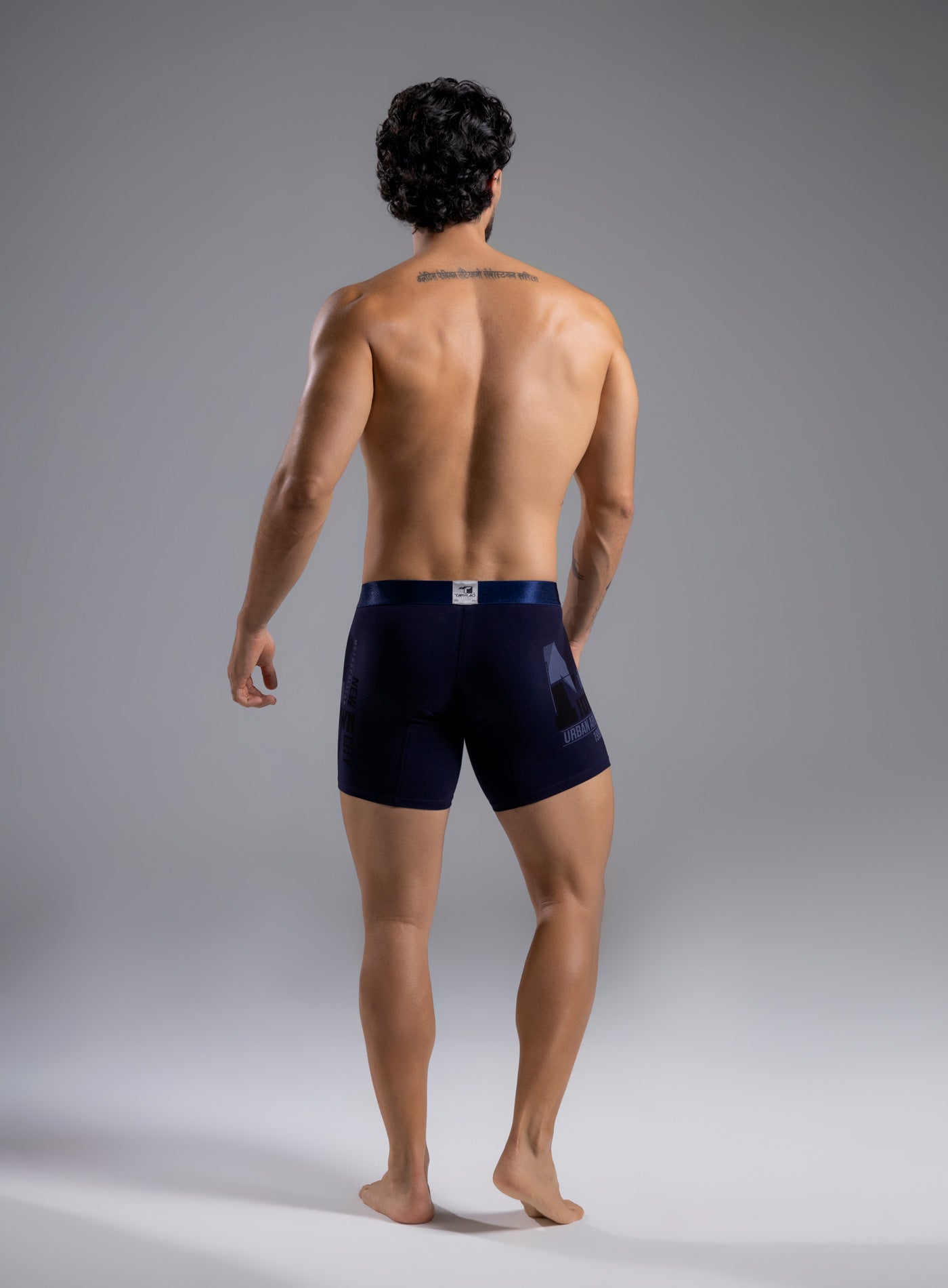 Boxer algodón estampado largo Tarrao Azul Oscuro ref 17061D