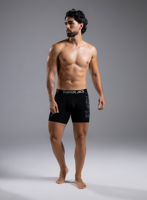 Boxer algodón estampado largo Tarrao Negro ref 17061E