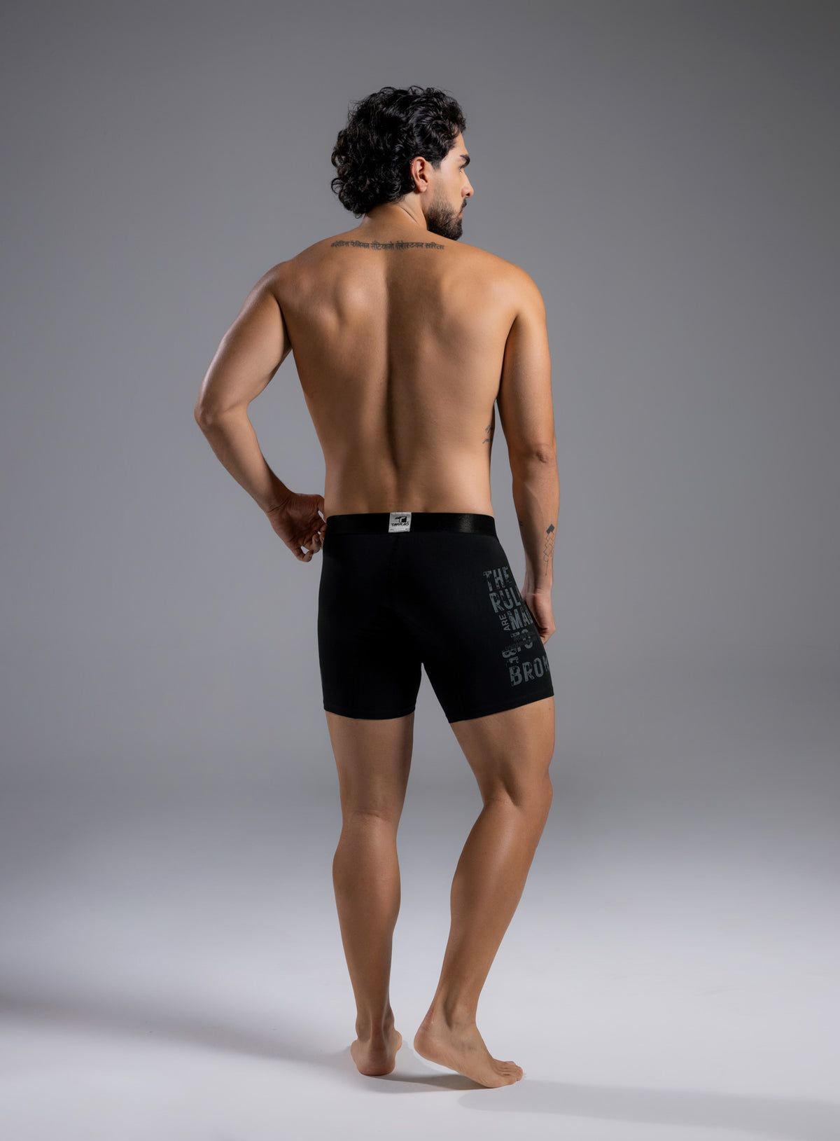Boxer algodón estampado largo Tarrao Negro ref 17061E