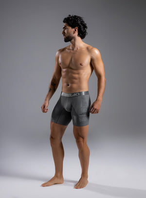 Boxer algodón estampado largo Tarrao Gris Humo ref 17061E