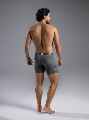 Boxer algodón estampado largo Tarrao Gris Humo ref 17061E