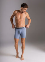 BOXER LARGO MICROFIBRA MALLA