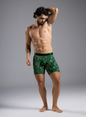 Bóxer de talle largo, elaborado en microfibra sublimada, con canguro anatómico Tarrao Verde Esmeralda ref 74261E