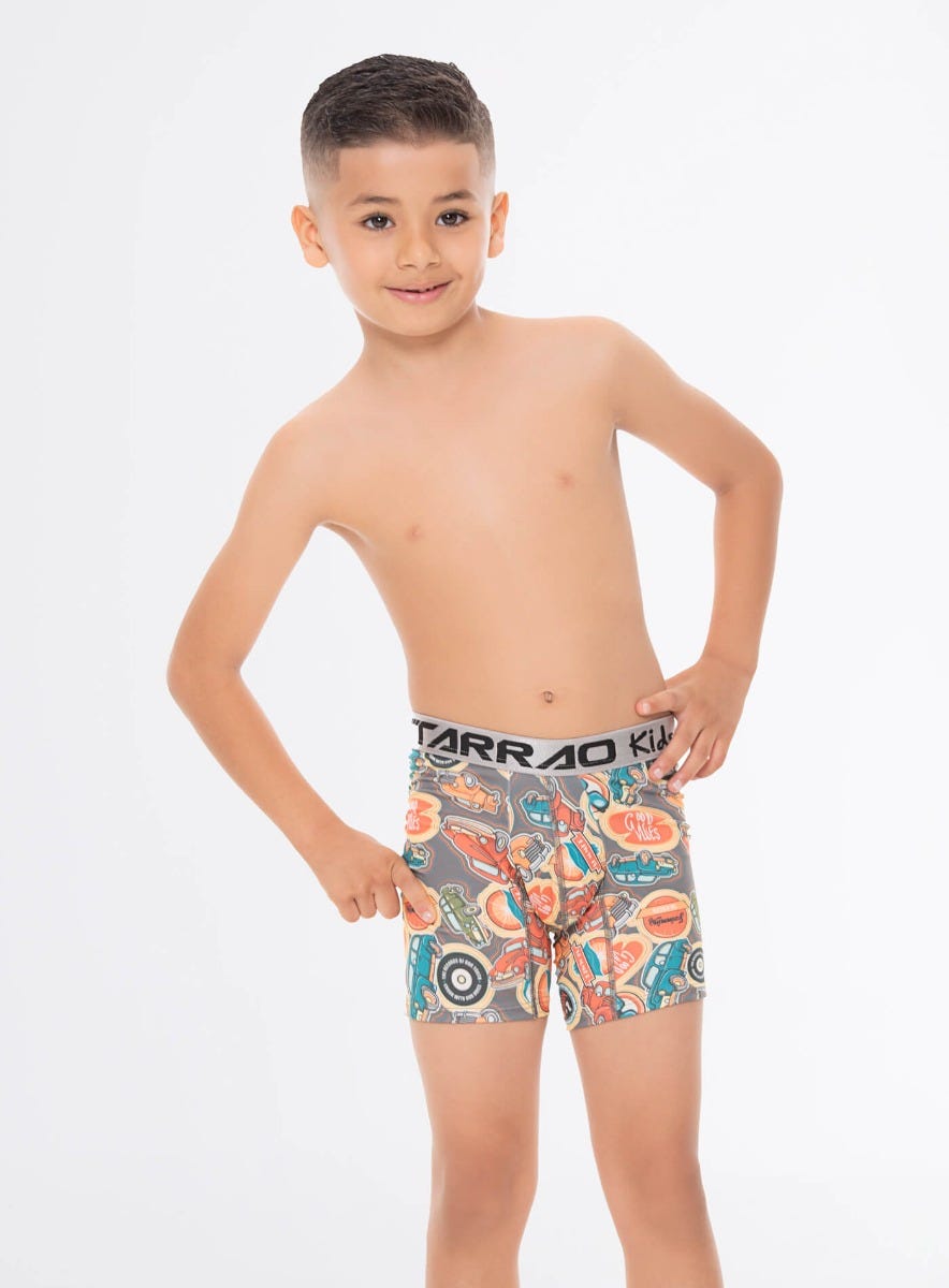 Boxer microfibra barrita Tarrao Gris ref 76331A