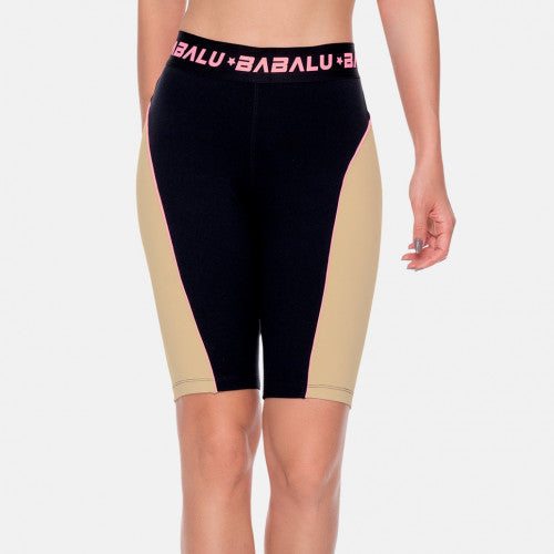 BIKER DEPORTIVO MUJER  TELA SUPPLEX CON ELASTICO ESTAMPADO TALLA ÚNICA