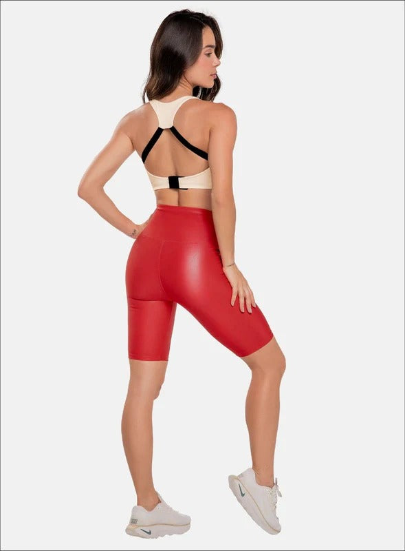 Biker deportivo color fucsia para mujer, marca BABALÚ, referencia 92183, vista trasera. Compra al por mayor en babalu.com.co en COP.