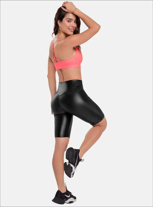 Biker deportivo color negro para mujer, marca BABALÚ, referencia 92183, vista lateral. Compra al por mayor en babalu.com.co en COP.