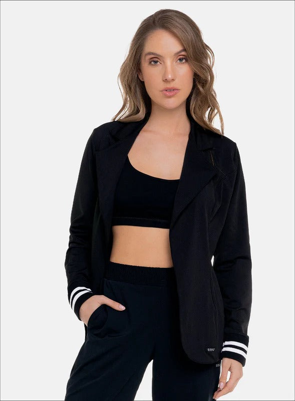 Blazer casual color negro, marca BABALÚ, referencia 111743, vista frontal. Compra al por mayor en babalu.com.co en COP.