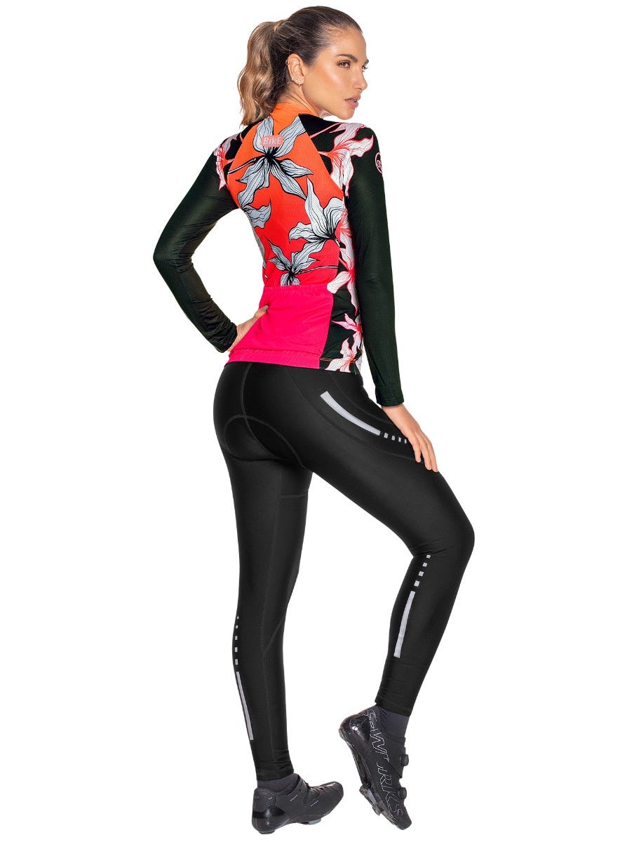 Blusa ciclismo color blanco para mujer, marca BABALÚ, referencia 90083, vista trasera. Compra al por mayor en babalu.com.co en COP.