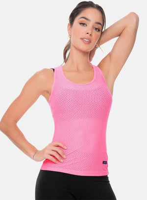 Blusa deportiva color berenjena para mujer, marca BABALÚ, referencia 12633, vista frontal. Compra al por mayor en babalu.com.co en COP.