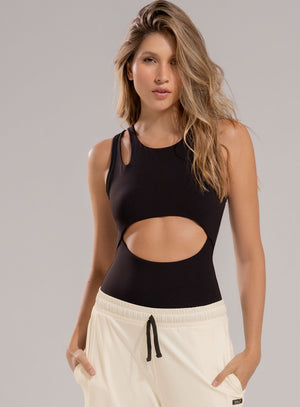 Body de color negro para mujer, marca BABALÚ, referencia 112463, vista frontal. Compra al por mayor en babalu.com.co en COP.