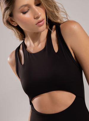Body de color negro para mujer, marca BABALÚ, referencia 112463, vista frontal. Compra al por mayor en babalu.com.co en COP.