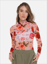 Body sublimado en tela semi transparente