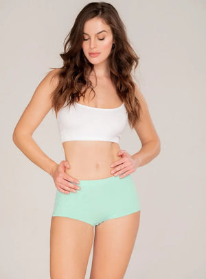 Boxer aries color agua marina para mujer, marca BABALÚ, referencia 27591, vista frontal. Compra al por mayor en babalu.com.co en COP.