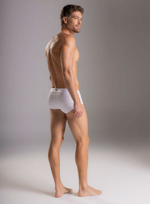 Boxer brief color azul para hombre, marca TARRAO, referencia 75841, vista lateral. Compra al por mayor en babalu.com.co en COP.