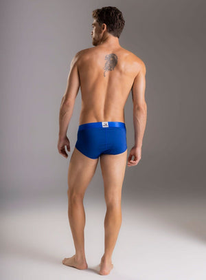 Boxer brief color azul para hombre, marca TARRAO, referencia 75841, vista trasera. Compra al por mayor en babalu.com.co en COP.