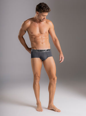 Boxer brief color gris para hombre, marca TARRAO, referencia 75841, vista frontal. Compra al por mayor en babalu.com.co en COP.