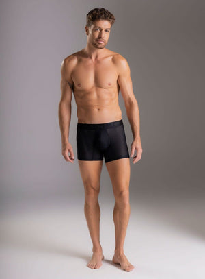 Boxer corto color negro para hombre, marca TARRAO, referencia 18931, vista frontal. Compra al por mayor en babalu.com.co en COP.