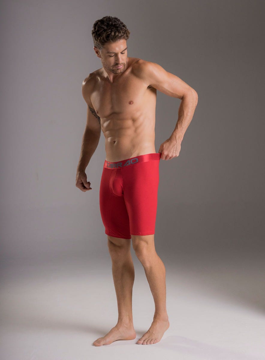 Boxer extra color rojo para hombre, marca TARRAO, referencia 775711, vista lateral. Compra al por mayor en babalu.com.co en COP.