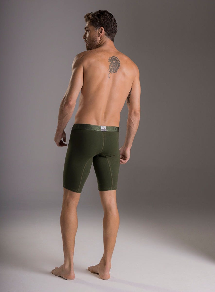 Boxer extra color verde para hombre, marca TARRAO, referencia 775711, vista trasera. Compra al por mayor en babalu.com.co en COP.