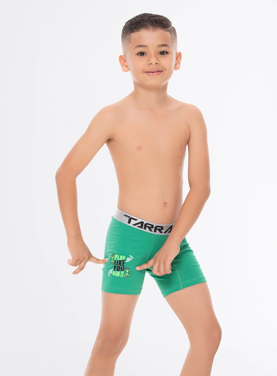 Boxer junior color rojo para infantil, marca TARRAO, referencia 19561, vista frontal. Compra al por mayor en babalu.com.co en COP.
