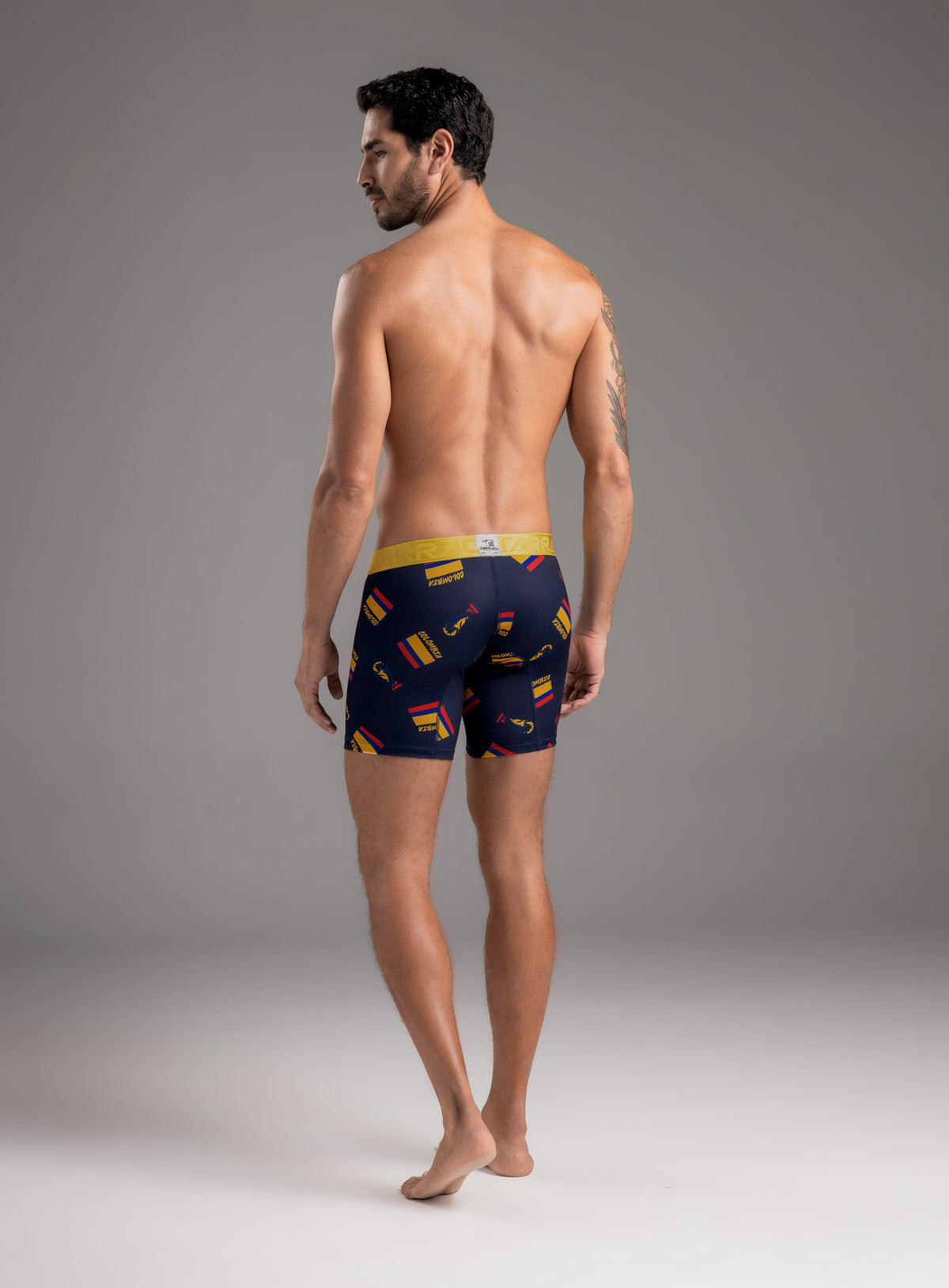 Boxer largo color argentina para hombre, marca TARRAO, referencia 78661, vista trasera. Compra al por mayor en babalu.com.co en COP.