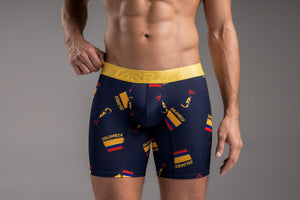 Boxer largo color colombia para hombre, marca TARRAO, referencia 78661, vista frontal. Compra al por mayor en babalu.com.co en COP.