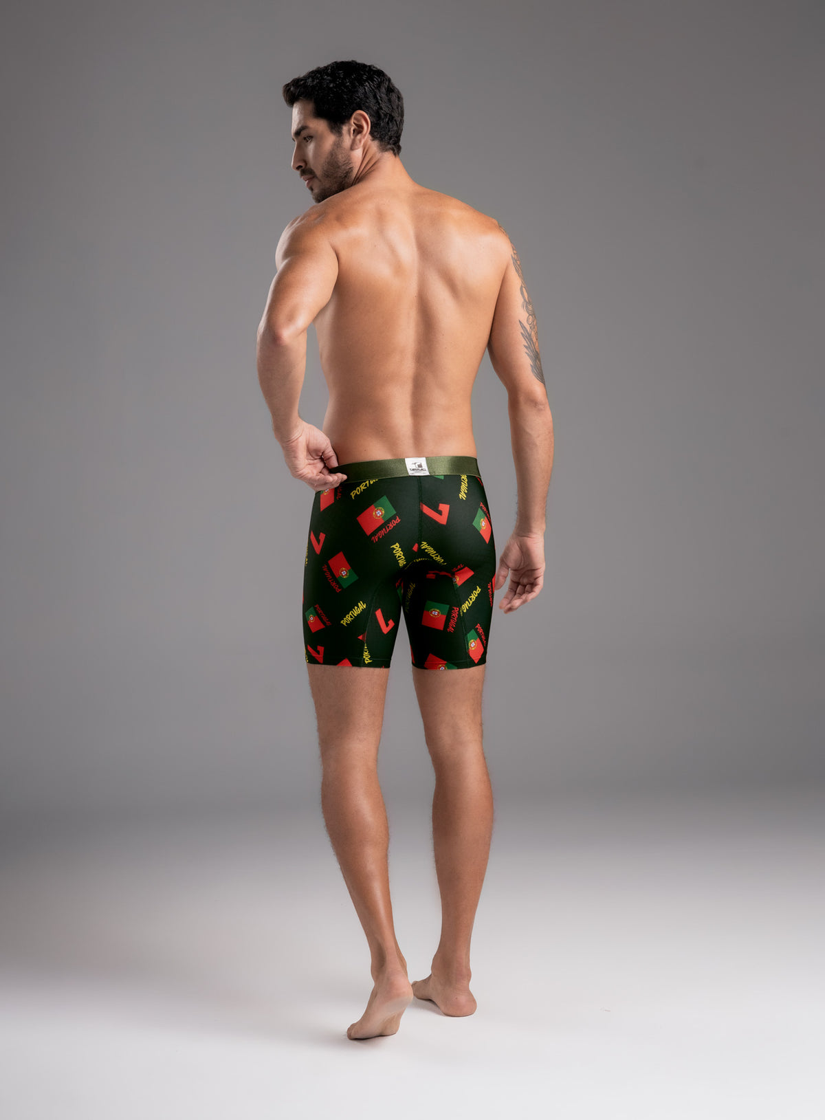 Boxer largo color inglaterra para hombre, marca TARRAO, referencia 78661, vista trasera. Compra al por mayor en babalu.com.co en COP.
