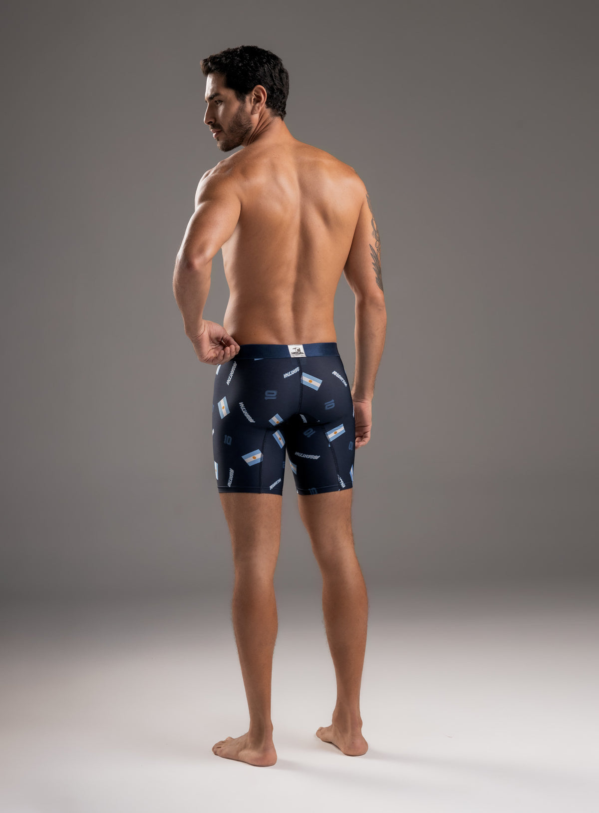 Boxer largo color inglaterra para hombre, marca TARRAO, referencia 78661, vista trasera. Compra al por mayor en babalu.com.co en COP.