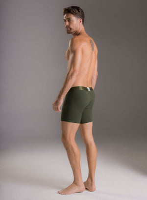 Boxer largo color negro cros para hombre, marca TARRAO, referencia 18301, vista trasera. Compra al por mayor en babalu.com.co en COP.