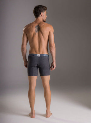 Boxer largo color negro para hombre, marca TARRAO, referencia 183011, vista trasera. Compra al por mayor en babalu.com.co en COP.