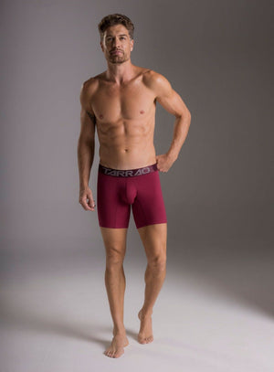 Boxer largo color vino tinto para hombre, marca TARRAO, referencia 183011, vista frontal. Compra al por mayor en babalu.com.co en COP.