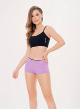 BOXER DAMA WINONA EN LYCRA ALGODÓN, CORTE EN CINTURA ELASTICO BOLERO  DELICADO EN CINTURA TALLA S - M - L - XL