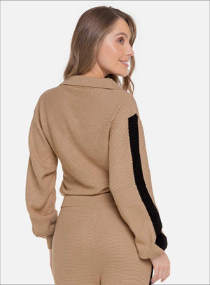 Buzo casual color negro para mujer, marca BABALÚ, referencia 112733, vista trasera. Compra al por mayor en babalu.com.co en COP.